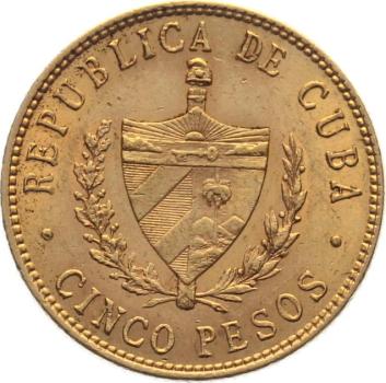 Kuba 5 Pesos 1916 - José Marti