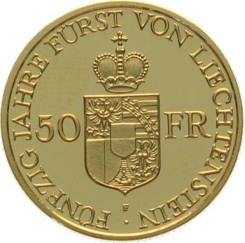 Liechtenstein 50 Franken 1988 - Franz Josef II.