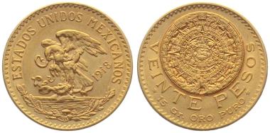 Mexiko 20 Pesos 1918