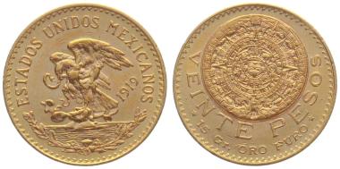 Mexiko 20 Pesos 1919