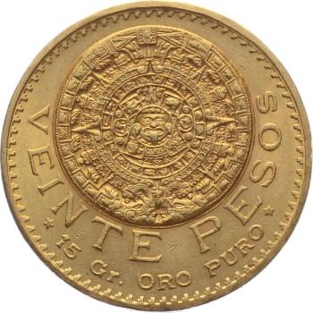 Mexiko 20 Pesos 1921 - Aztekenkalender