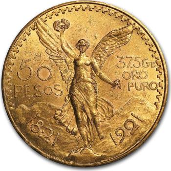 Mexiko 50 Pesos 1921 - Centenario 1821 1921