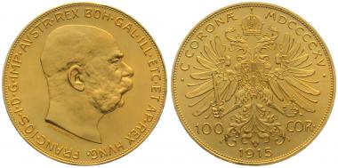 Österreich 100 Kronen 1915  - Franz Josef I.