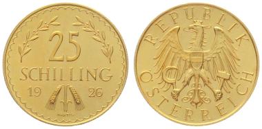 Österreich 25 Schilling 1926 - Ähren und Adler
