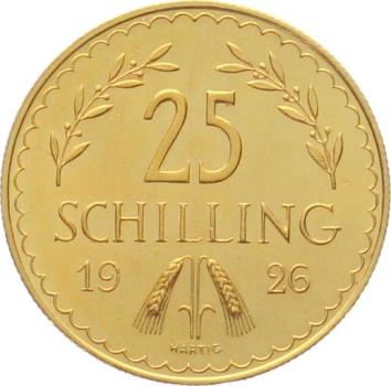 Österreich 25 Schilling 1926 - Ähren und Adler