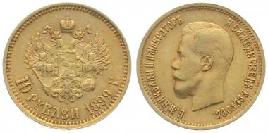 Russland 10 Rubel 1899 r - Zar Nicholas II. 1894-1917