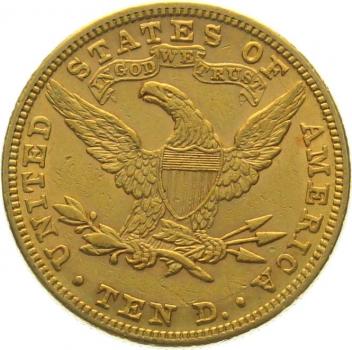 USA 10 $ 1881 o. Mzz. - Coronet Head