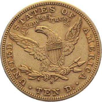 USA 10 $ 1899 S - Coronet Head