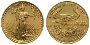 USA 10 $ 1987 Golden Eagle - 1/4 Unze Feingold