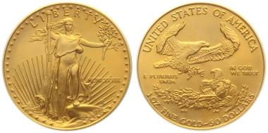USA 50 $ 1989 Golden Eagle - 1 Unze Feingold