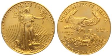USA 50 $ 1991 Golden Eagle - 1 Unze Feingold