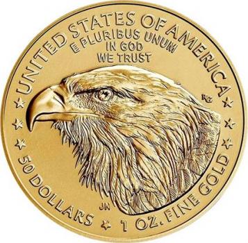 USA 50 $ 2022 Golden Eagle | 1 Unze Feingold - THE NEW STYLE