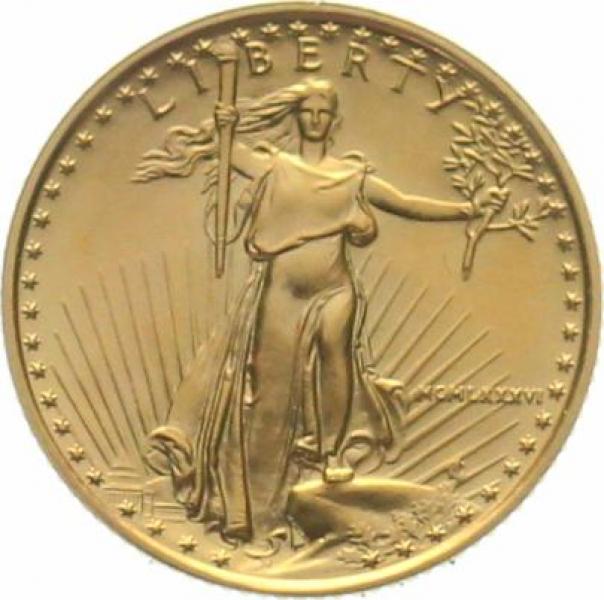 USA 5 $ 1986 Golden Eagle - 1/10 Unze Feingold