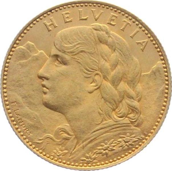 10 Franken 1915 B - Vreneli