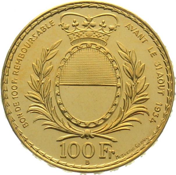 100 Franken 1934 B Fribourg