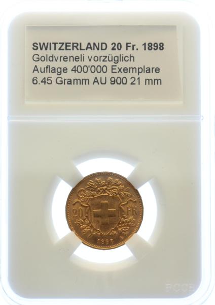 20 Franken Goldvreneli