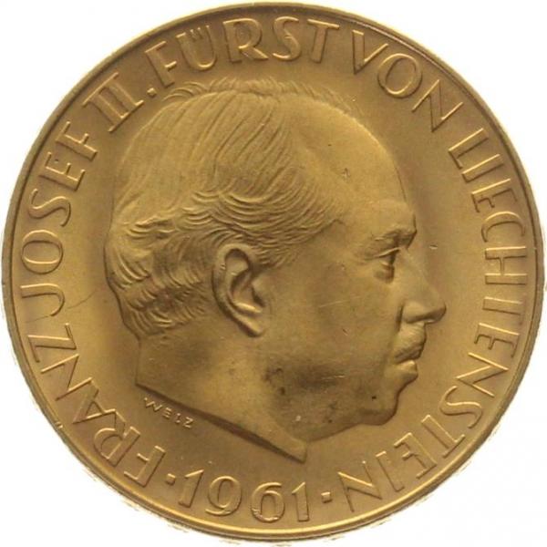 Liechtenstein 25 Franken 1961 Franz Josef II.