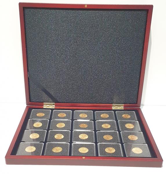 Münzenetui Carrée "de Luxe" für 20 Stück 250 Franken 1991, 700 J. Eidgenossenschaft