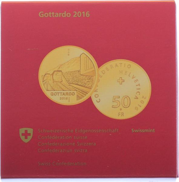 50 Franken 2016 Gottardo 2016