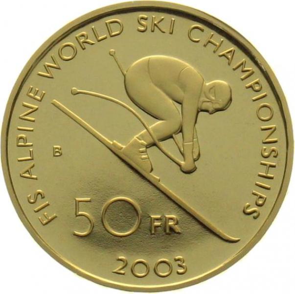 50 Franken 2003 Ski WM St. Moritz
