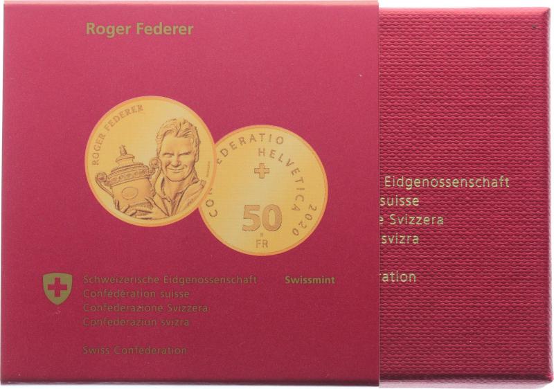 50 Franken 2020 Roger Federer - Künstlersignatur