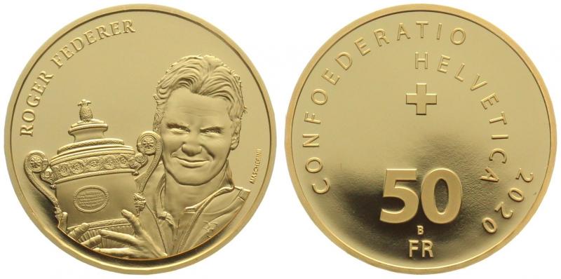 50 Franken 2020 Roger Federer - Künstlersignatur