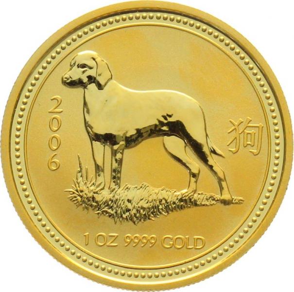 Australien 100 $ 2006 - Jahr des Hundes - 1 Unze Feingold