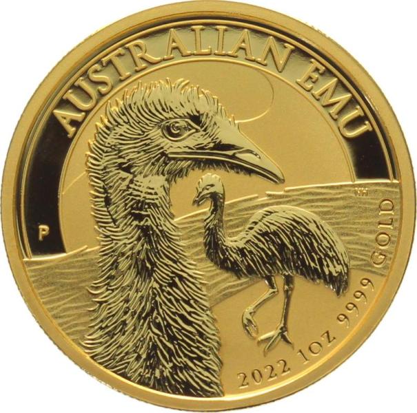 Australien 100 $ 2022 Emu - 1 Unze Feingold