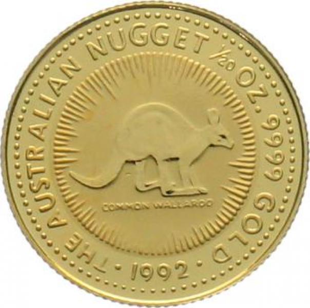 Australien 5 $ 1992 Känguru - 1/20 Unze Feingold