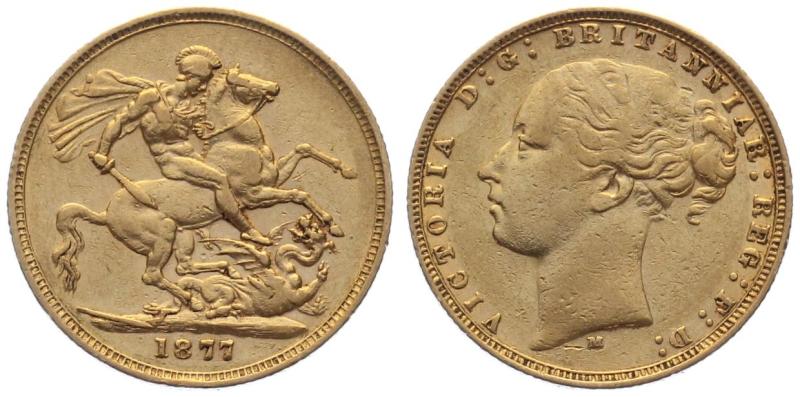 Australien 1 Sovereign 1877 M - Victoria