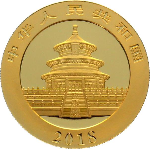 China 500 Yuan 2018 Panda - 30 Gramm Feingold - Double Platinum Edition