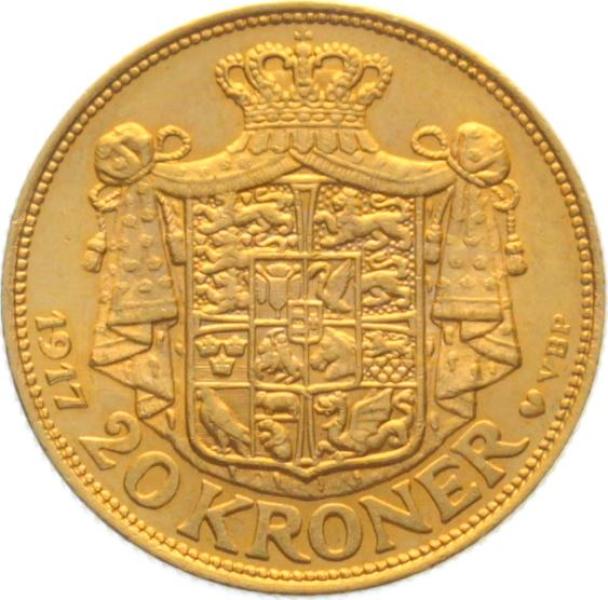 Dänemark 20 Kroner 1917 - Christian X.