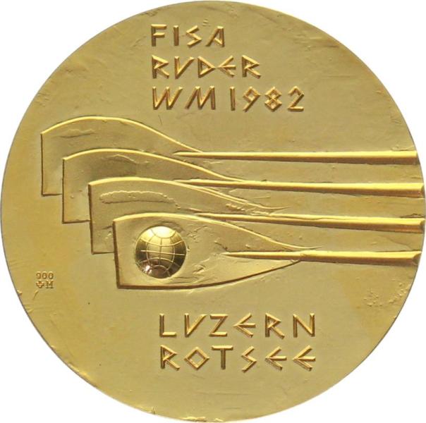 1982 Hans Erni | Ruder WM auf dem Rotsee, Luzern