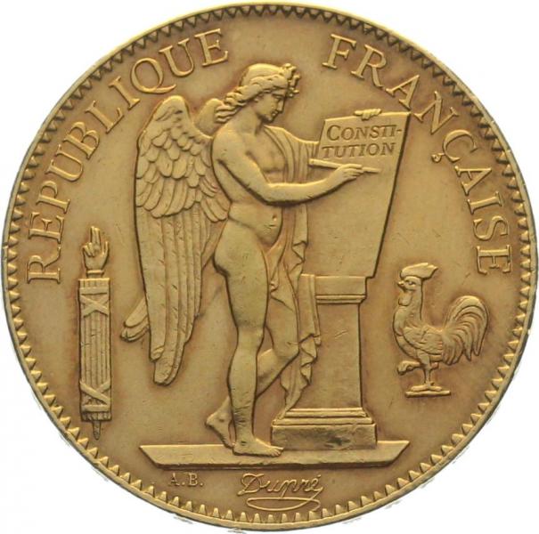 Frankreich 100 Francs 1912 A - Engel