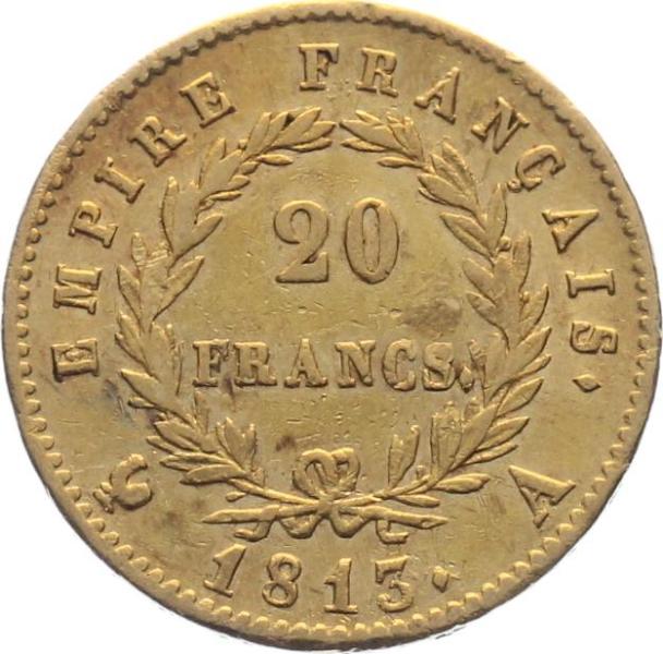 Frankreich 20 Francs 1813 A - Napoleon Empereur