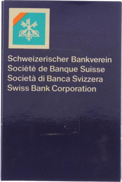 Goldbarren zu 1 Gramm "Schweizerischer Bankverein"