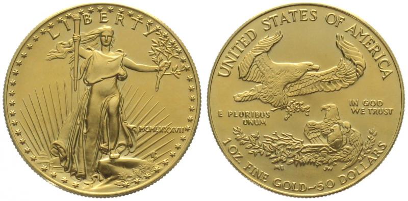 USA 50 $ 1987 Golden Eagle - 1 Unze Feingold