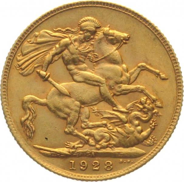 Südafrika 1 Sovereign 1928 SA | George V.