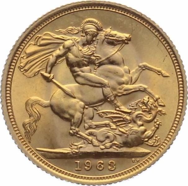 Grossbritannien Sovereign 1963 - Elisabeth II.