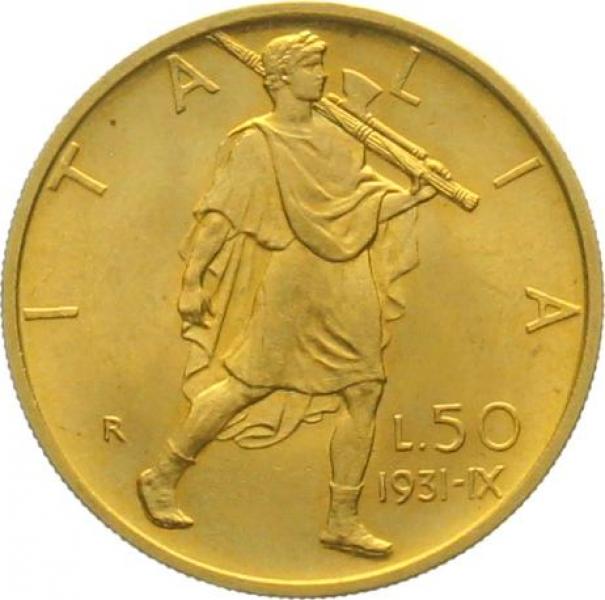 Italien 50 Lire 1931 IX - Vittorio Emanuele III.