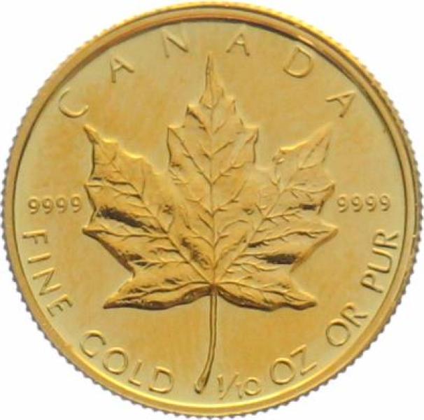 Kanada 5 $ 1985 Maple Leaf - 1/10 Unze Feingold