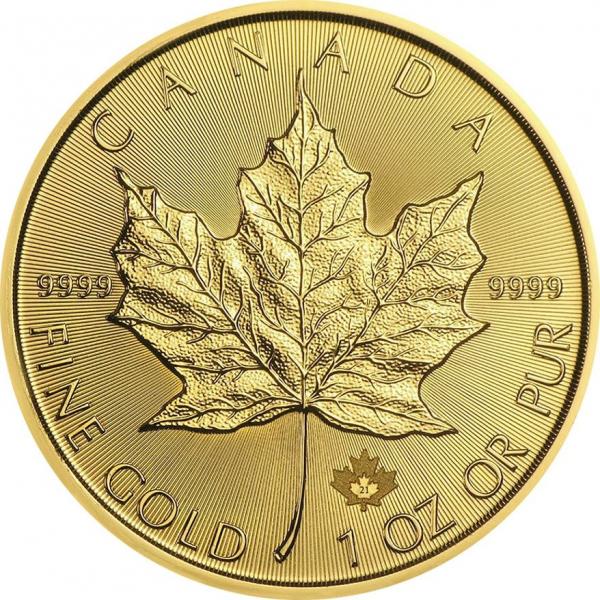 Kanada 50 $ 2021 Maple Leaf - 1 Unze Feingold