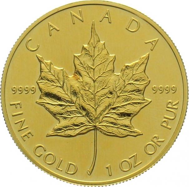 Kanada 50 $ 1990 Maple Leaf - 1 Unze Feingold