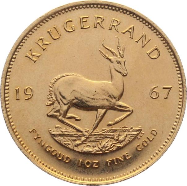 Südafrika 1 Krügerrand 1967 - 1 Unze Feingold