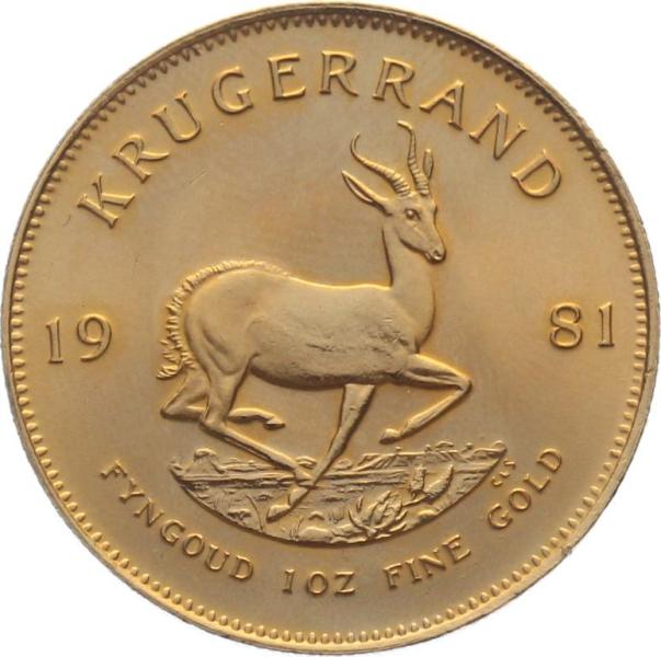 Südafrika 1 Krügerrand 1981 - 1 Unze Feingold