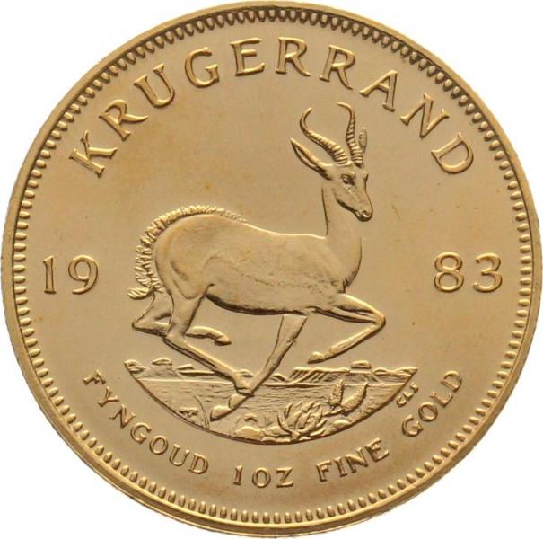Südafrika 1 Krügerrand 1983 - 1 Unze Feingold