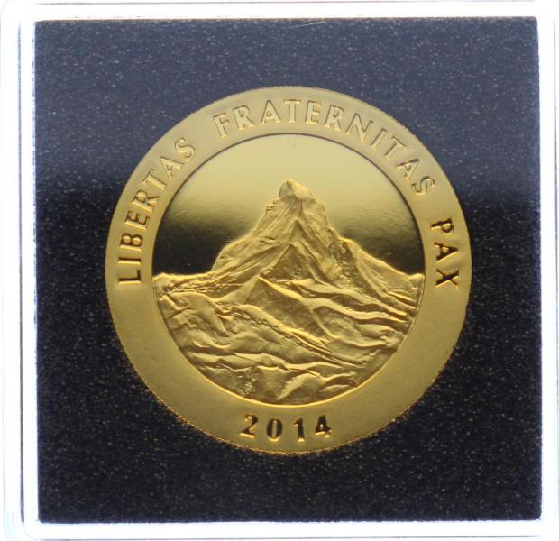 Schweiz 1 Unze 2014 Gold & 1 Unze Silber - Matterhorn 2er Exclusive Set