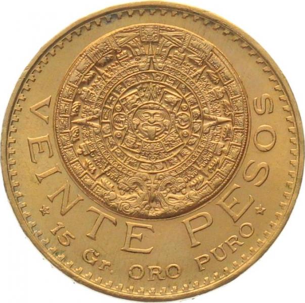 Mexiko 20 Pesos 1959 - Aztekenkalender