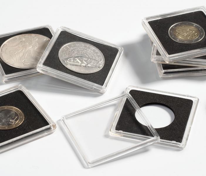 Münzenetui Carrée "de Luxe" inklusive 1 quadratische Münzenkapsel