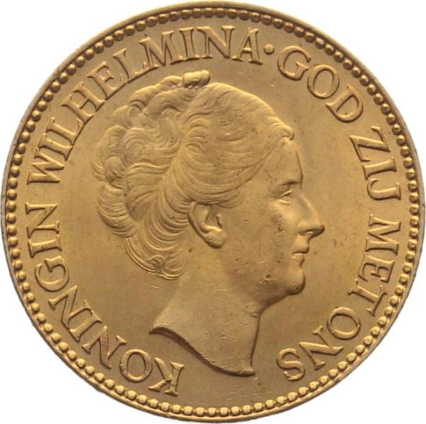 Niederlande 10 Gulden 1932 - Wilhelmina
